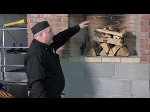 Stacking wood in your masonry fireplace for a top-down burn