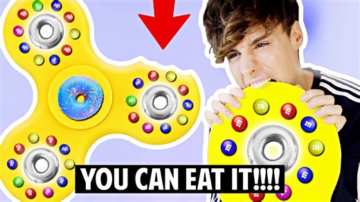 DIY Giant Fidget Spinner Made Entirely From Candy