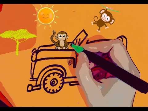 How to Draw an Off- Road Car Step by Step 🚗.|Welcome to Stories in Color! 🌙