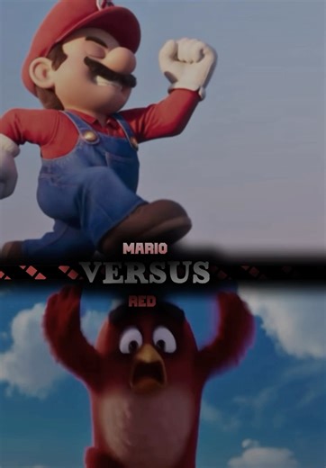 Mario VS Red #supermario #angrybirds #chrispratt #jasonsudeikis #fyp #viralvideo #battle #animation