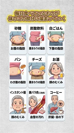 What you eat every day accumulates in this part of your body #healthyhabits #improvingdiet #signs...