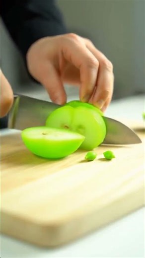 Bouncy Fluorescent Rubber Fruits: ASMR Slicing Surprise #macro #ASMR #rubberfruit #fluorescent #kitc