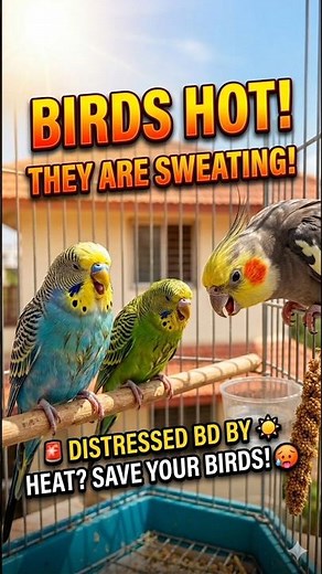 ☀️Best Summer Tips for Birds🐦 #budgiescare #birds