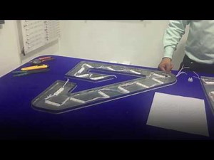 Montaje de módulos LED en letras de canal