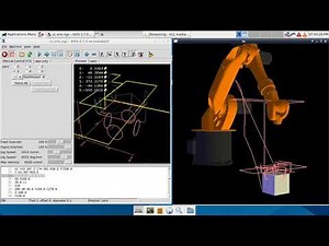 KUKA KR16 ARM Robot vismach simulation (DH Parameter - Kinematics LinuxCNC)