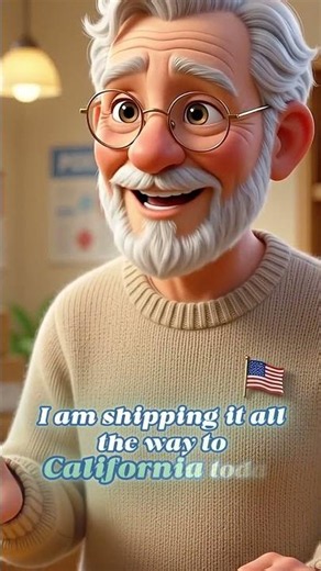 Uncle Sam at the Post Office 📮 (English for Mailing a Package!) #americanenglish