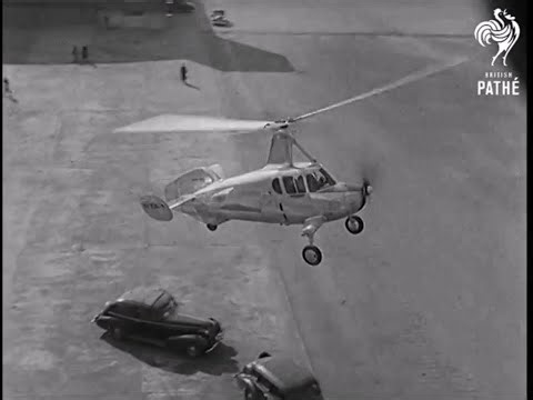 Pitcairn PA-36 autogyro test flight from Bolling Field, Washington DC (1941)
