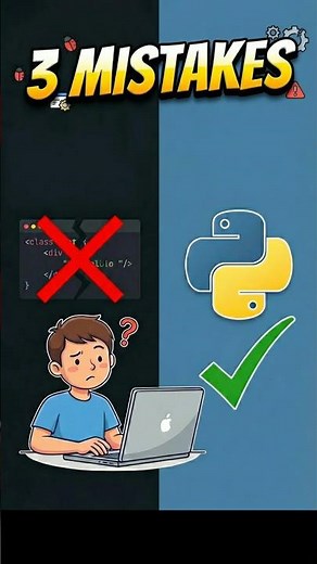 🚫 3 Python Learning Mistakes You MUST Avoid! 🐍