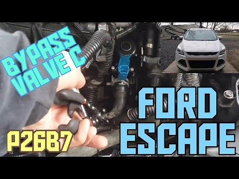 How to replace bypass valve C on a Ford Escape 2013-2016 code P26B7