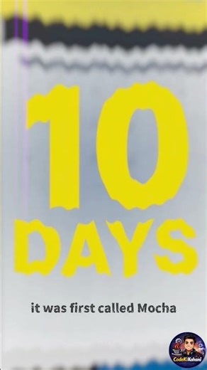 JavaScript Was Created in Just 10 Days 😲 | #shorts