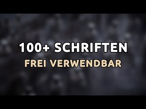 100+ gute SCHRIFTARTEN (Kostenlos & kommerziell nutzbar | Free Fonts Pack)