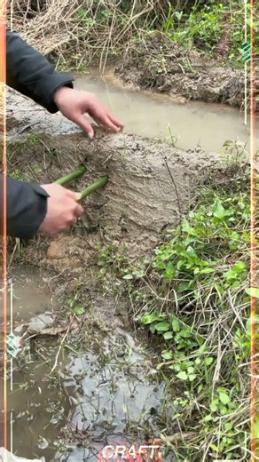 Water Diversion Demonstration Technology of Water Channel#craft #youtubeshorts