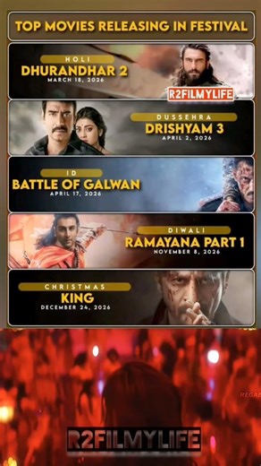 ✨ BIGGEST FESTIVAL 2026 —MOVIES LINED UP FOR CELEBRATIONS!• #BigMovies #TheatreExperience #higest