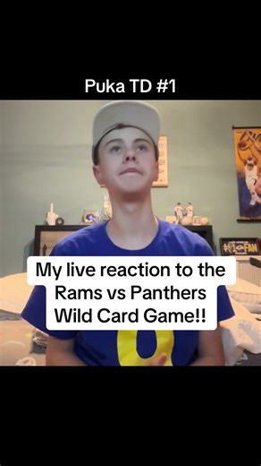 My live reactions to the wild Panthers and Rams Wild Card Game. Took me like an hour and sum to crop everything and type so pls show support (or hate) #fyp #nfl #playoffs #react #rams