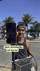 Ele começou o dia com uma meta: R$300 de venda na orla. Com o Tap da InfinitePay, basta encostar o cartão, vender e você recebe na hora! Celular na mão, meta batida 🤑 ✅ Compatível com celulares com NFC Android 10 ou iPhone XS ou superior. #influ #promo #InfinitePay #publi #collab | InfinitePay