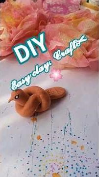 DIY easy clay craft ✂️🌸🎀🐦#shortsvideo #viral #diycrafts #artandcraft #easy #clayart #handmade