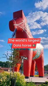 The world’s largest Dala horse is located in Avesta, Sweden 🇸🇪 | Swedish Heritage