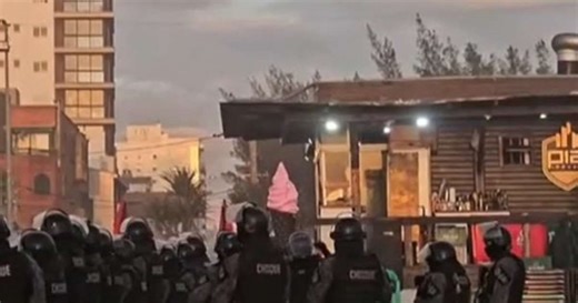 Batalhão de Choque da Brigada Militar atua para dispersar grupo após Réveillon em Capão da Canoa
