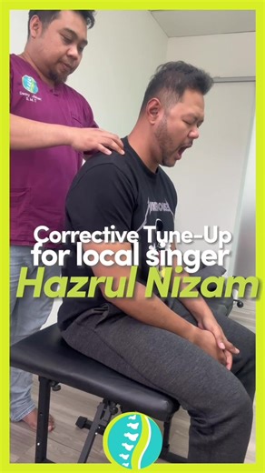 A thorough corrective tune up for our local singer Hazrul Nizam 🎤👦 All the best for GV! #correctivetherapysingapore #correctivetherapysg #bonealignment #musclerelease #adjustment #posture #lifestyle #stretches #therapist #treatment #fyp #singapore #supportlocal #chiro #chiropractors #gegarvaganza2022 #gegarvaganza