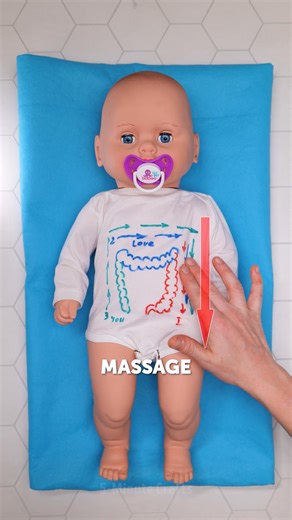 12K views · 24 reactions | How to Do a Baby Stomach Massage 櫓 | 5-Minute Crafts GIRLY | Facebook
