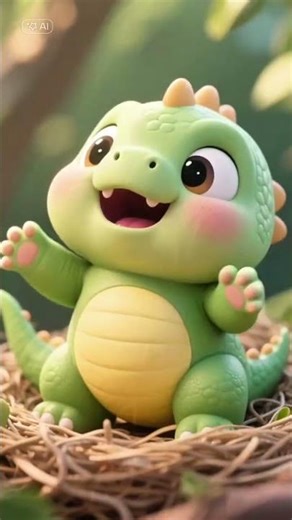 Cute Baby Dinosaur Waking Up | Morning Dino Fun 🦕🌞