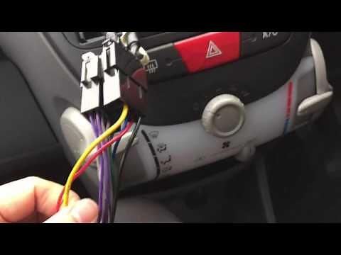 Toyota aygo/citroen C1/peugeot 107 after market radio wiring installation