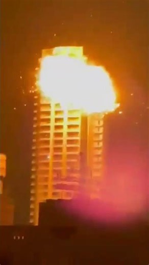 Iran War Video: Watch The Moment Iranian Drone Struck A Residential Building In Bahrain #shorts