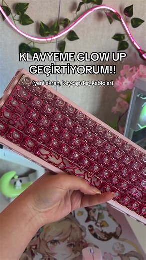bu ekrana ne gifi koyucam simdi 😩 kullandigim seyler bioda, CEREN kodu da gecerli biliyosunuz @wraithesports a tesekkurler 🎁 #pr #keycaps #keyboard #techtok #gamergirl