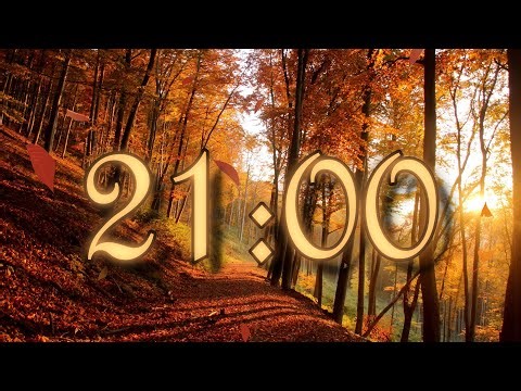 21 Minute Autumn Fall Timer with Calm Relaxing Music | Wind Chime Alarm
