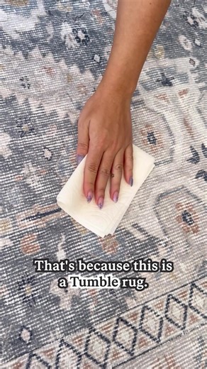 Say goodbye to scrubbing with Tumble's spillproof, machine washable rugs. Safe for pets & kids, and contains zero PFAS or BPA. ✨ All sizes fit in household washer & dryer ✨ Includes cushioned, non-slip pad ✨ Stylish, hand-illustrated designs ✨ Free shipping & 30-day returns in Canada | Tumble