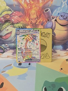 Alolan Exeggutor Ex Surging Sparks Full Art Gold Metal Pokemon Card - Etsy Canada