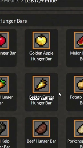 Minecraft Hunger Bar Hack! #minecraft