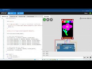 Membuat Drawing Board / Papan Gambar ILI9341 Arduino UNO di Simulator WOKWI