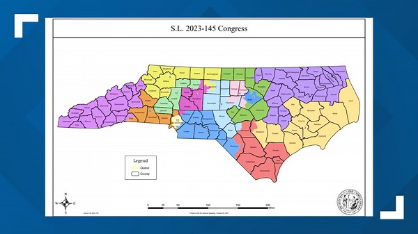 NC Republicans release newly proposed Congressional map targeting 1st and 3rd districts