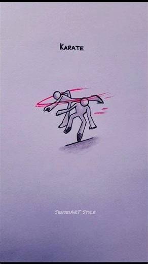 How to draw body with Martial arts😳 #drawing #stickman #tutorial #art #draw #howtodraw #fyp #shorts