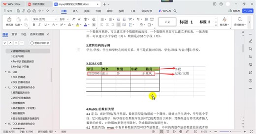 mysql之逻辑结构