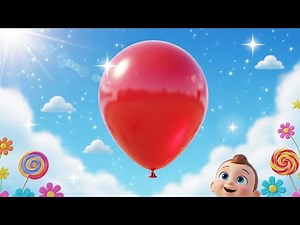My Red Balloon Song with Lyrics | English Nursery Rhyme for Children