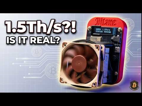 1.5Ths Bitaxe Bitcoin Miner OUT of the Box from BitcoinMerch.com
