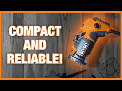 Durable & Powerful! Ridgid 5.5 Amp Compact Corded Fixed-Base Router