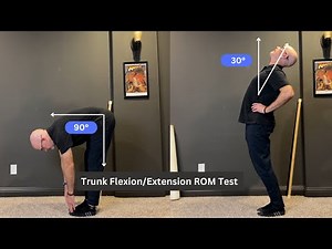 Trunk Flexion & Extension Range of Motion Test | Assess Core Flexibility