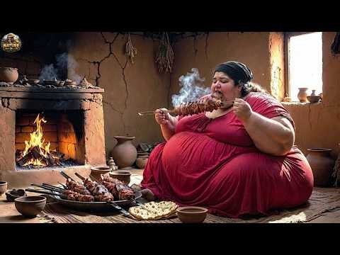 Afghanistan Winter Survival: Wild Boar Meat & Fresh Bread in the Mountains