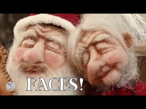 Make their Faces//Needle Felted Doll Faces Part 2
