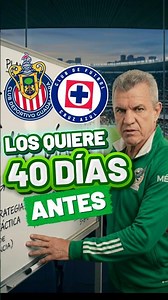 He wants the selected players 40 days before the #WorldCup2026 #MexicanNationalTeam #Mexico #Chiv...