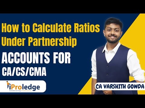 How to Calculate Ratios in Partnership | Partnership Accounts Explained by CA Varshith Gowda