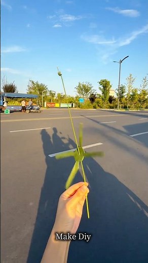 How to Make a Grass Pinwheel | Easy Nature Craft DIY #woodturningz #shorts #bestoutofwaste #viral