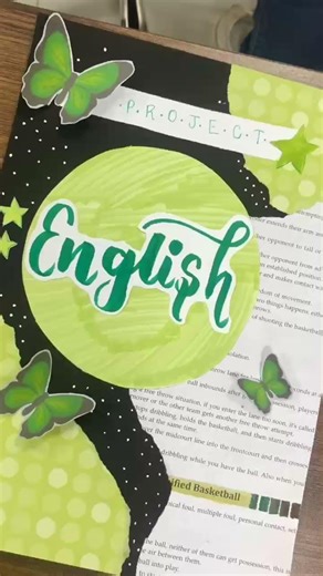 English project file cover ideas#student #study #englishproject