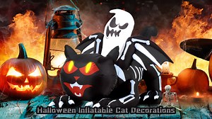 Watch Inflatable Cat for Halloween Decorations on Amazon Live