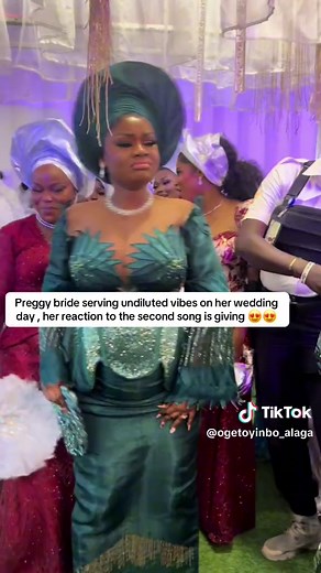 Energetic Preggy Bride Delights on Wedding Day
