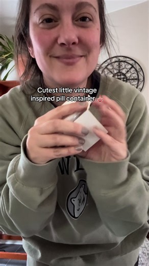 Charming Vintage-Inspired Pill Container