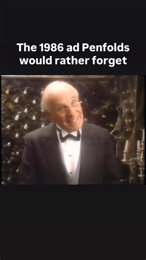 1986 ad for Penfolds Club Port featuring Robert Hughes talking to a butler ghost #penfolds #wine